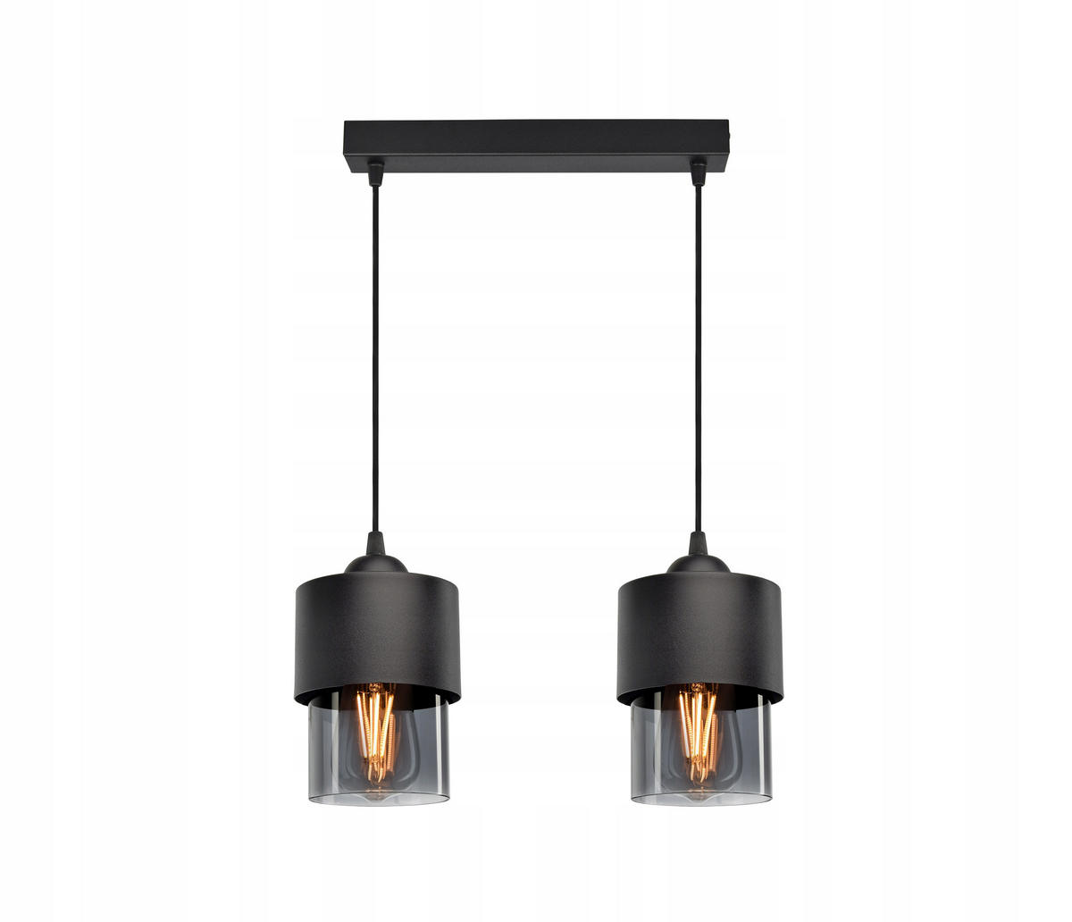 PENDELLEUCHTE Hege - Transparent/Anthrazit, Glas/Metall (12/35/80cm) - kiki design
