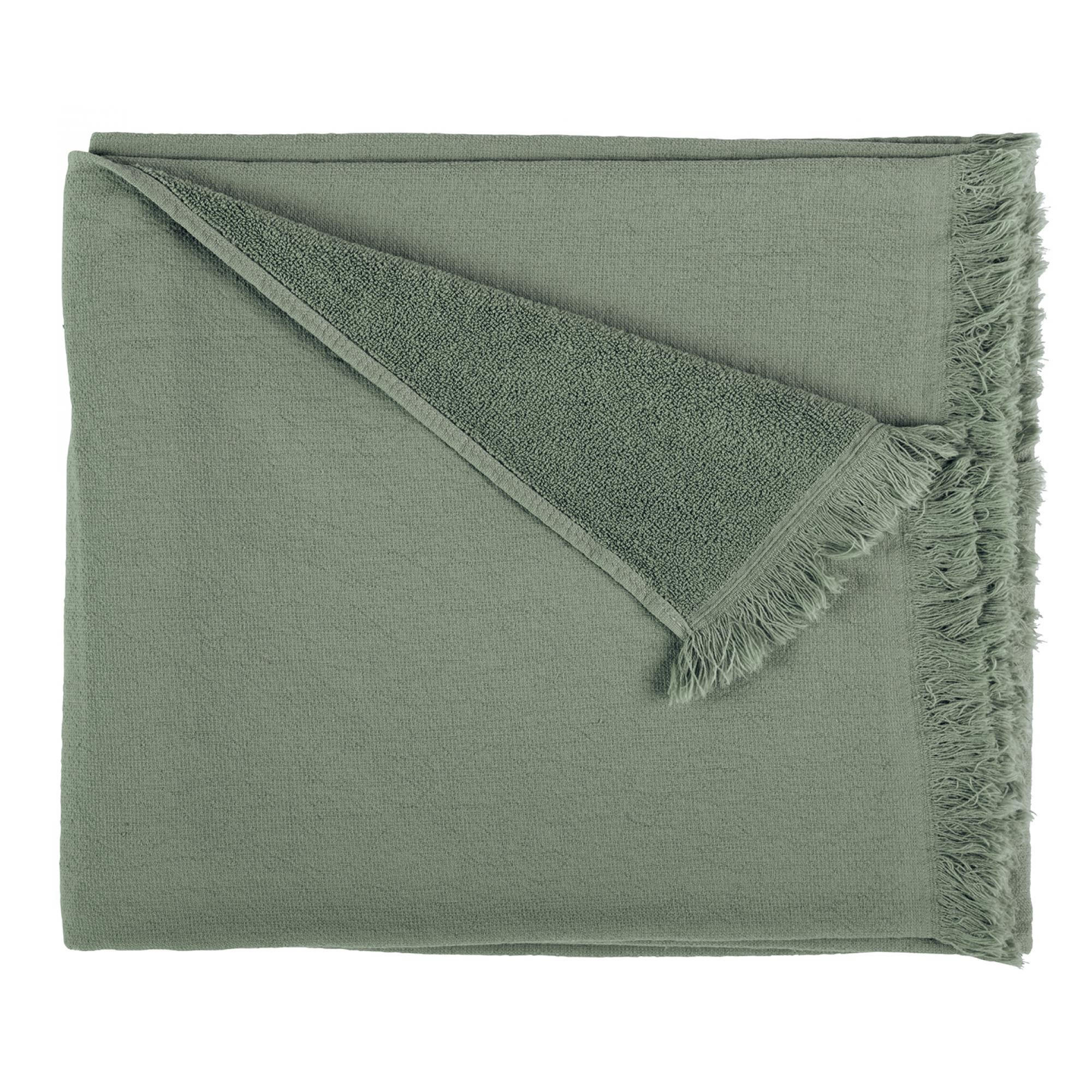 MAXI-BADETUCH Luna detoxgrün 100 x 160 cm - Grün, Textil (160/100cm)