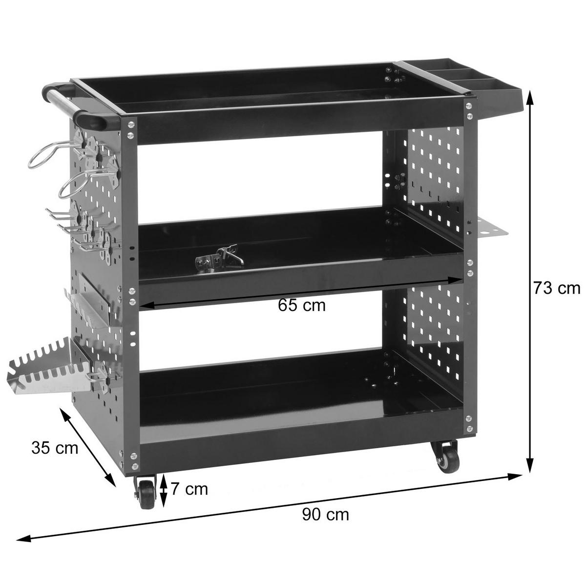 WERKZEUGWAGEN Rot - Rot, Metall (90/73/35cm) - MCW
