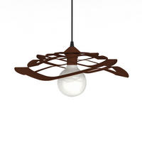 HÄNGELEUCHTE Kami - Dunkelbraun, Metall (40/40/10cm) - Lumicom