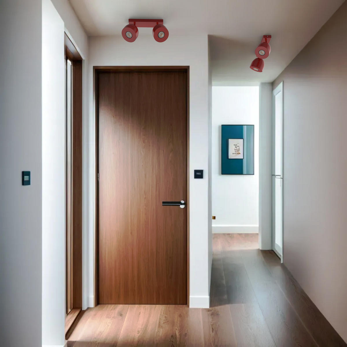 DECKENLEUCHTE - Rot, Metall (6.5/27/18cm) - Lumicom