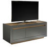 TV-LOWBOARD anthrazit, Wotan Eiche, TV Unterteil 140 x 56 cm - Eichefarben/Anthrazit, Holzwerkstoff (140/56/50cm) - Furn.Design