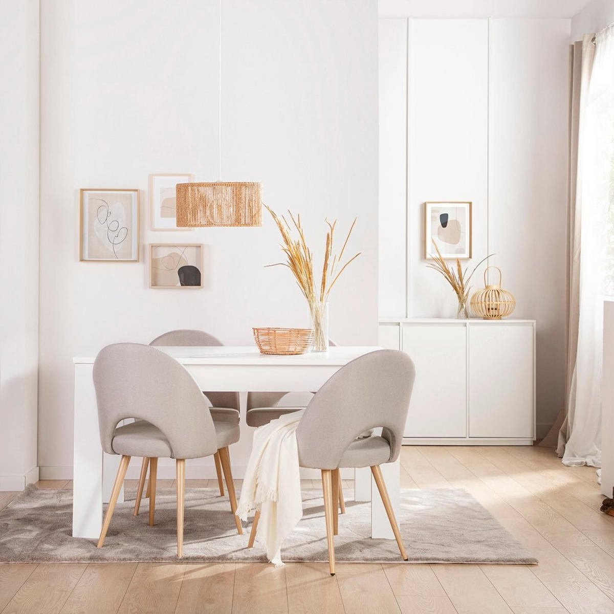 ESSZIMMERSTUHL Blair Grau 49 cm x 85 cm - Grau, Textil (49/85/54cm) - Klast Home