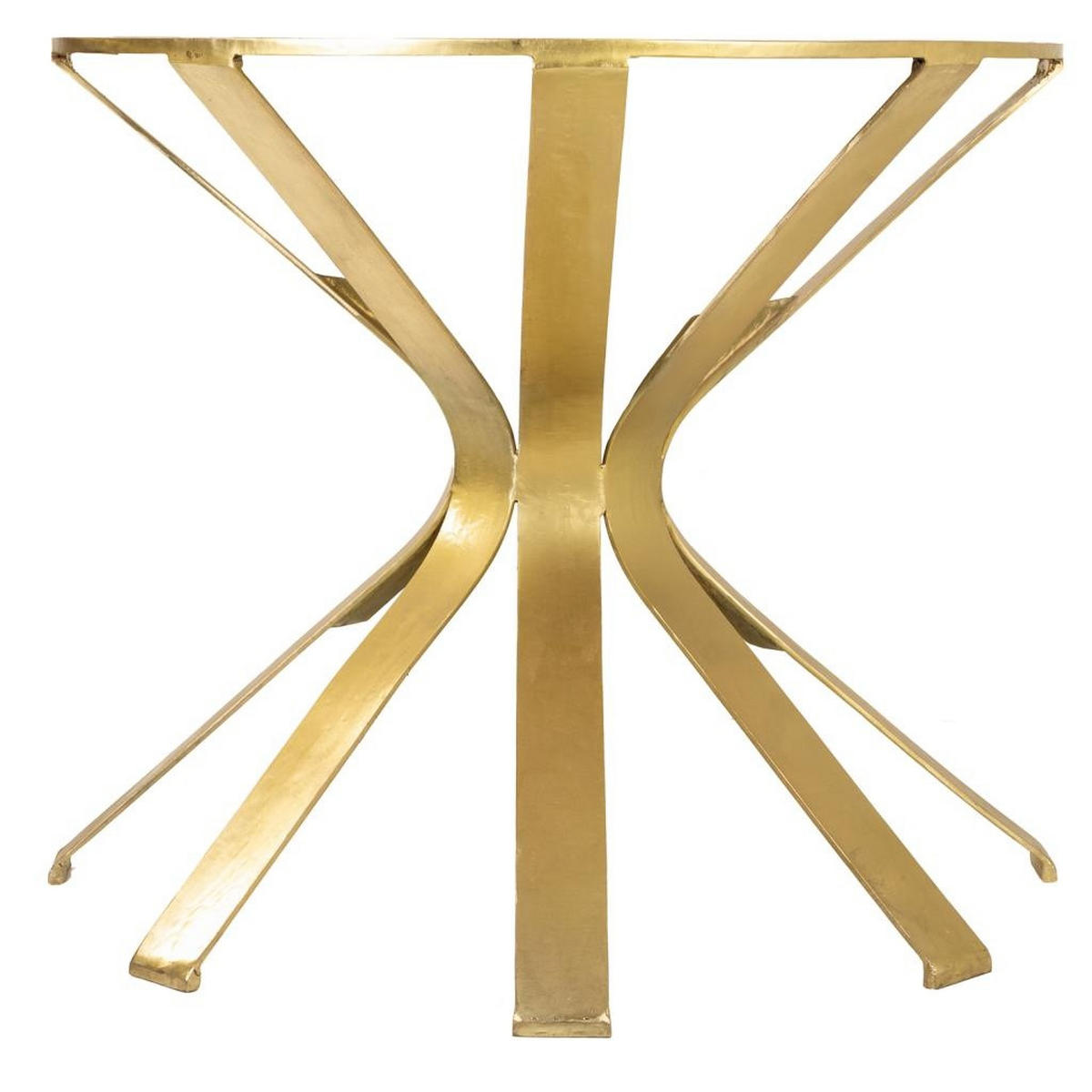 KONSOLENTISCH aus Metall und Glas, golden, 94x52x78cm - Goldfarben, Metall (52/94/78cm) - Wanderlust