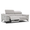 RELAXSOFA FIERO 3-Sitzer mit 1 Relaxfunktion, hellgrau - Hellgrau/Schwarz, Holzwerkstoff/Textil (212/82/103cm) - Courtois Laville