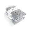DUSCHTUCH 2er Set Pura Silbergrau - Hellgrau, Textil (70/140cm) - Herzbach Home