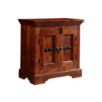 KOMMODE Akazie 65x36x65 nougat lackiert OXFORD #1008 - Dunkelbraun, Holz (65/65/36cm) - Massivmoebel24