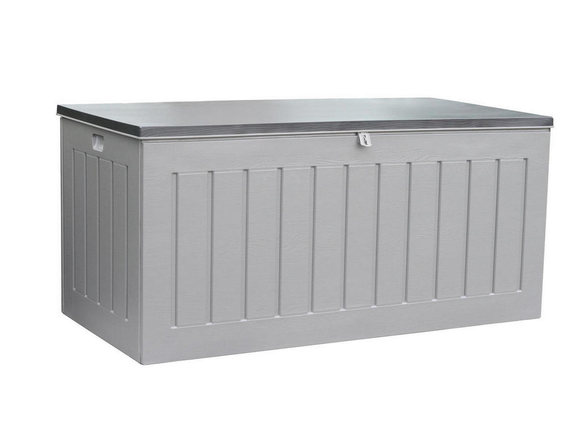 GARTENBOX Aik 830 Liter - Kissenbox, Auflagenbox, Aufbewahrungsbox - Grau, Kunststoff (80/14/170cm) - bellavista - Home & Garden
