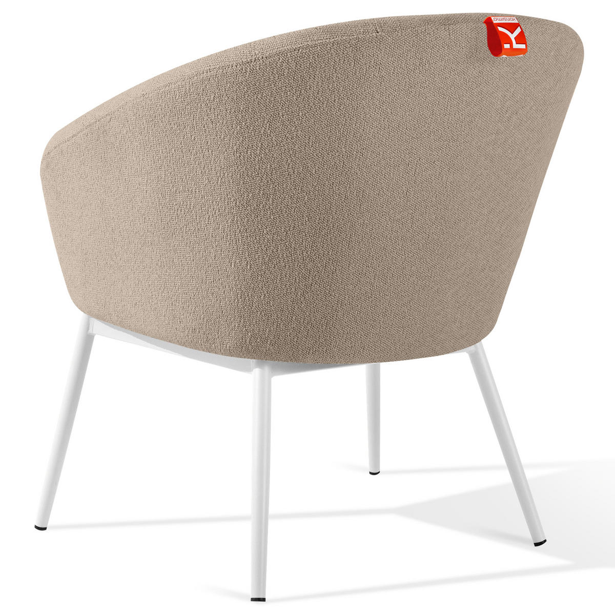 GARTENSESSEL SOLIS Loungesessel, - Hellbraun, Textil/Metall (69/76/66cm) - KONSIMO®