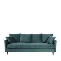 BETTSOFA - Eukalyptusgrün - Grün, Textil (213/86/95cm) - Drawer