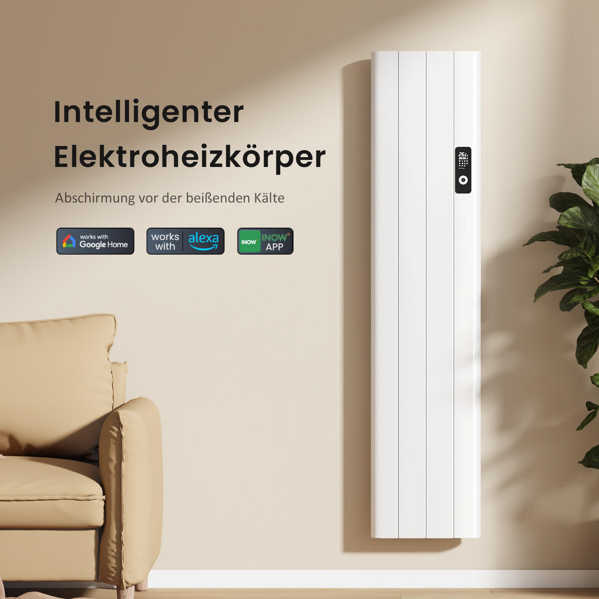 HEIZKÖRPER Weiß 160/36,2/6 cm - Weiß, Metall (36/160/6cm) - EMKE