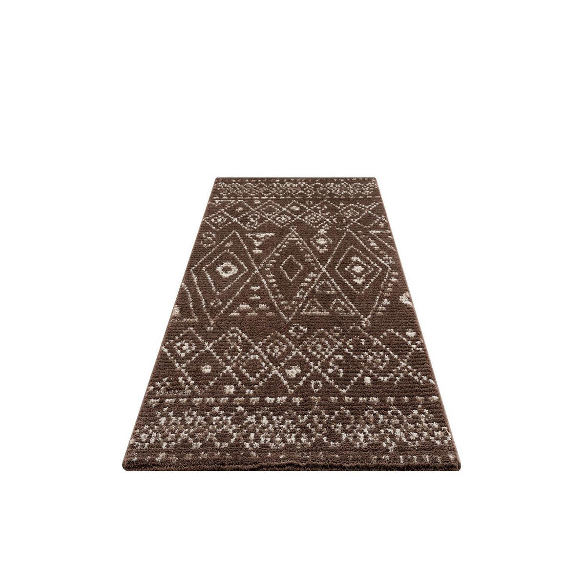 KURZFLOR-TEPPICH April 2292 Braun 80x300 cm - Braun, Textil (80/300cm) - carpet city