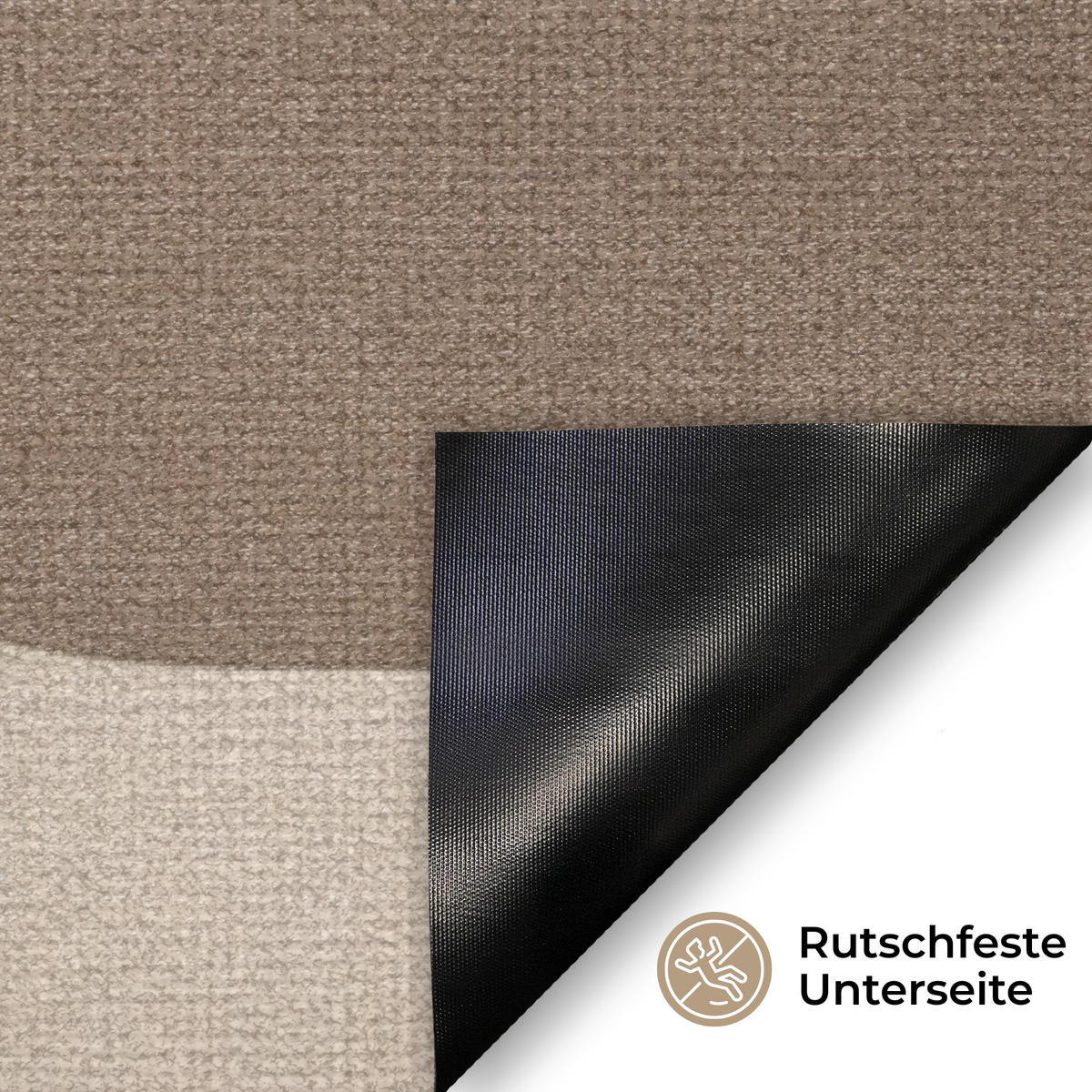 FUSSMATTE Geometrisch - Gewebte Struktur - Modern Fußabtreter 90x60 cm - Beige, Kunststoff (90/60cm) - MuchoWow