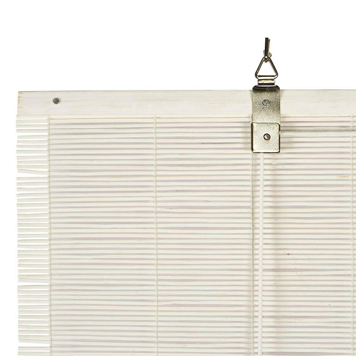 BAMBUSROLLO Weiß, 150 cm x 175 cm - Weiß, Kunststoff (150/175cm) - STORESDECO