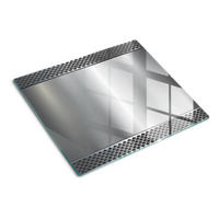 GLASPLATTE 60x52 cm Metallhintergrund - Schwarz, Glas (60/0.4/52cm) - TULUP