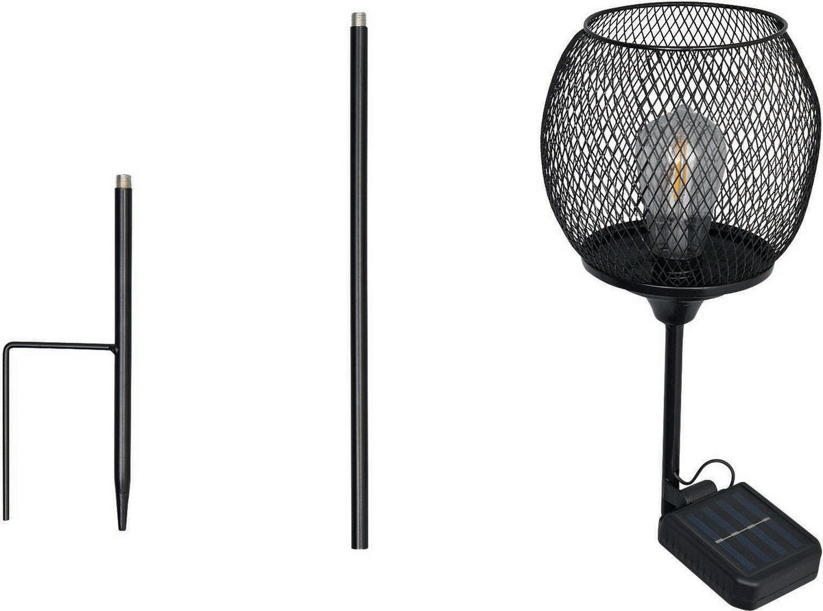 LED-SOLAR-GARTENSTÄBE - automatische Beleuchtung für stimmungsvolles Licht im Außenbereich, wetterbeständig - Weiß, Kunststoff (15/15/80cm) - Northpoint