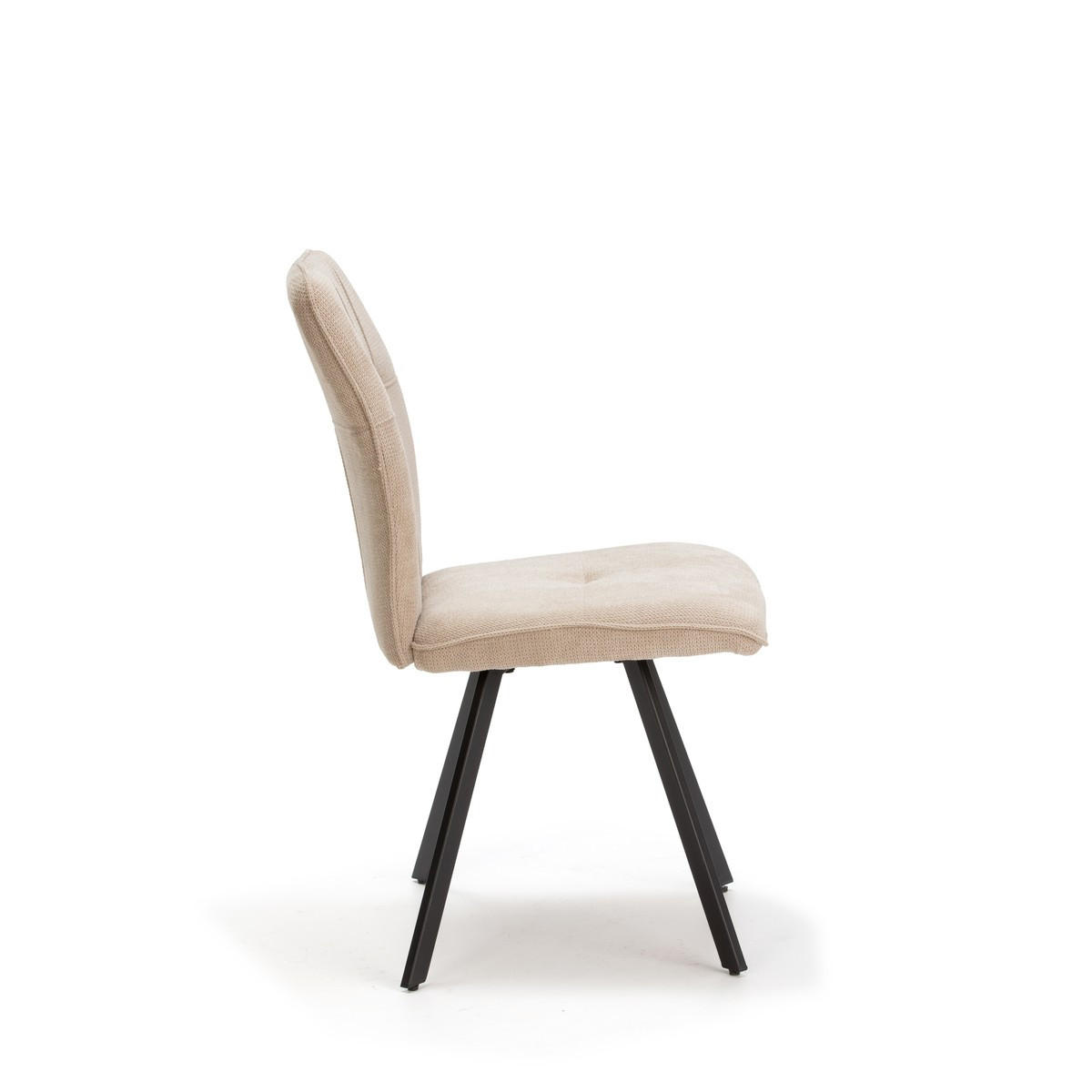 ESSZIMMERSTUHL Mery Beige 47/60/48 cm 4er-Set - Beige, Textil (60/48/47cm) - Calicosy