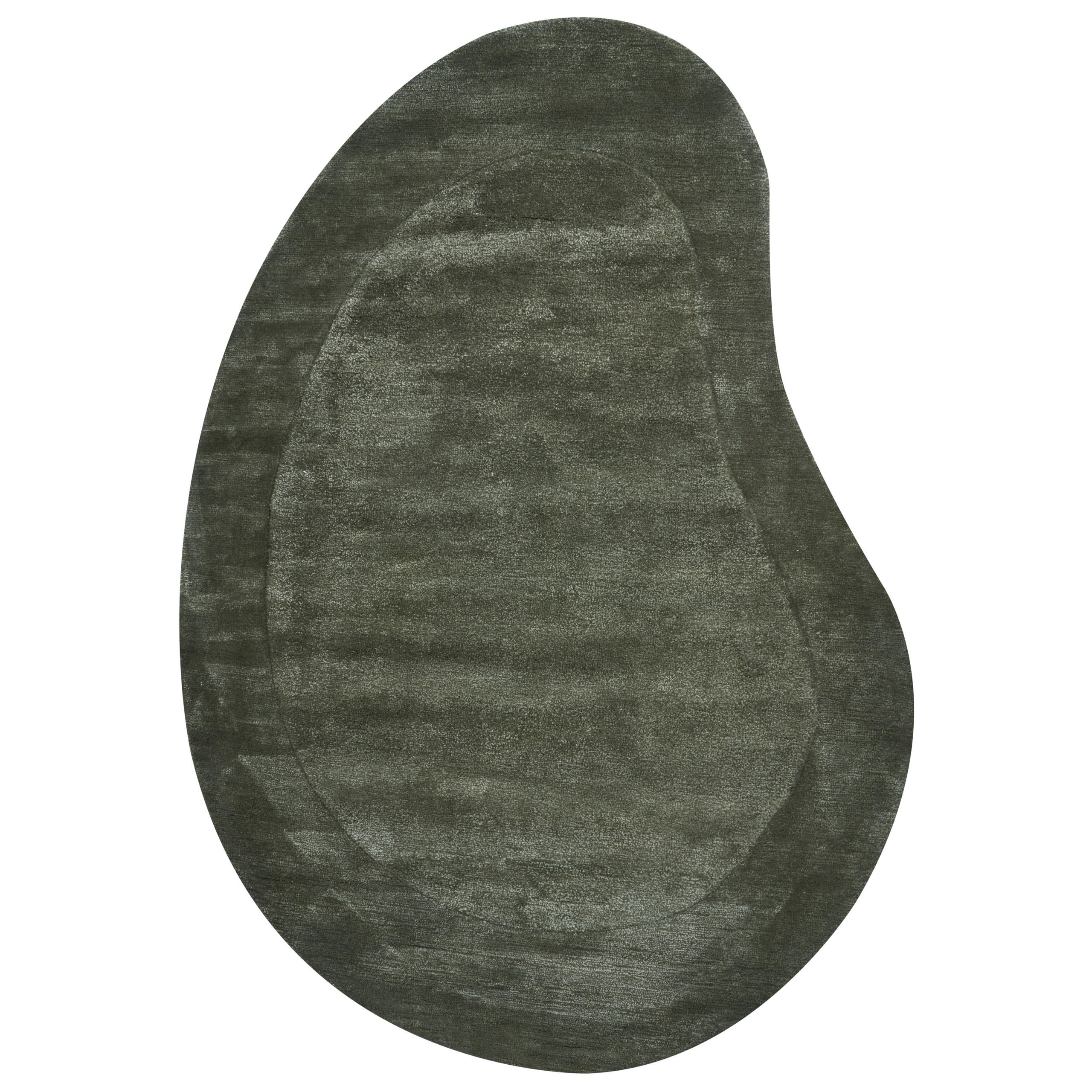 TEPPICH Dunkelgrün 160/230 cm Viskose Masso - Grün, Textil (160/230cm) - Beliani