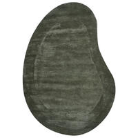 KOBEREC Tmavě zelený 160/230 cm Viskóza Masso - zelená barva, textil (160/230cm) - Beliani