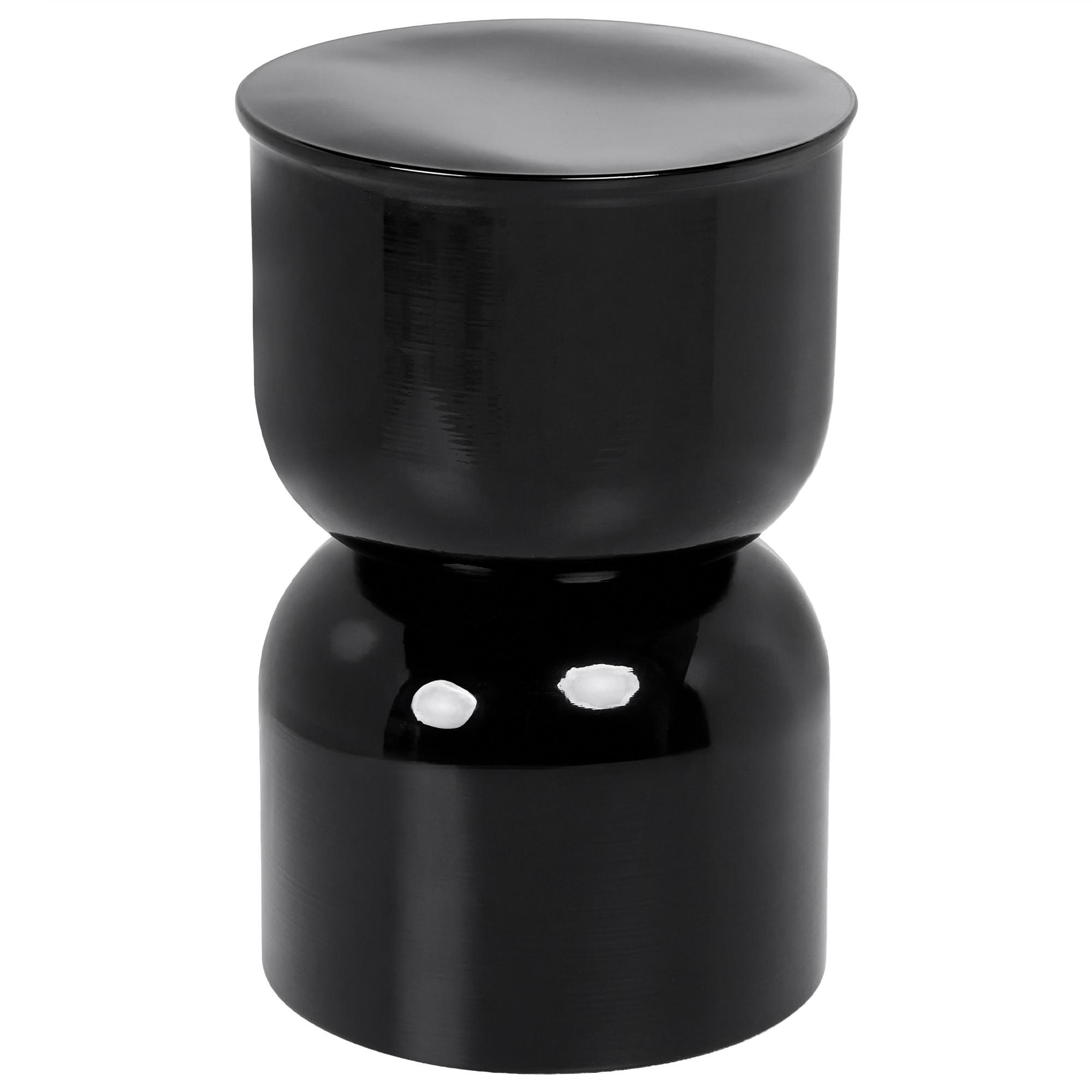 BEISTELLTISCH Metall Schwarz Letta - Schwarz, Metall (31/31/47cm) - Beliani