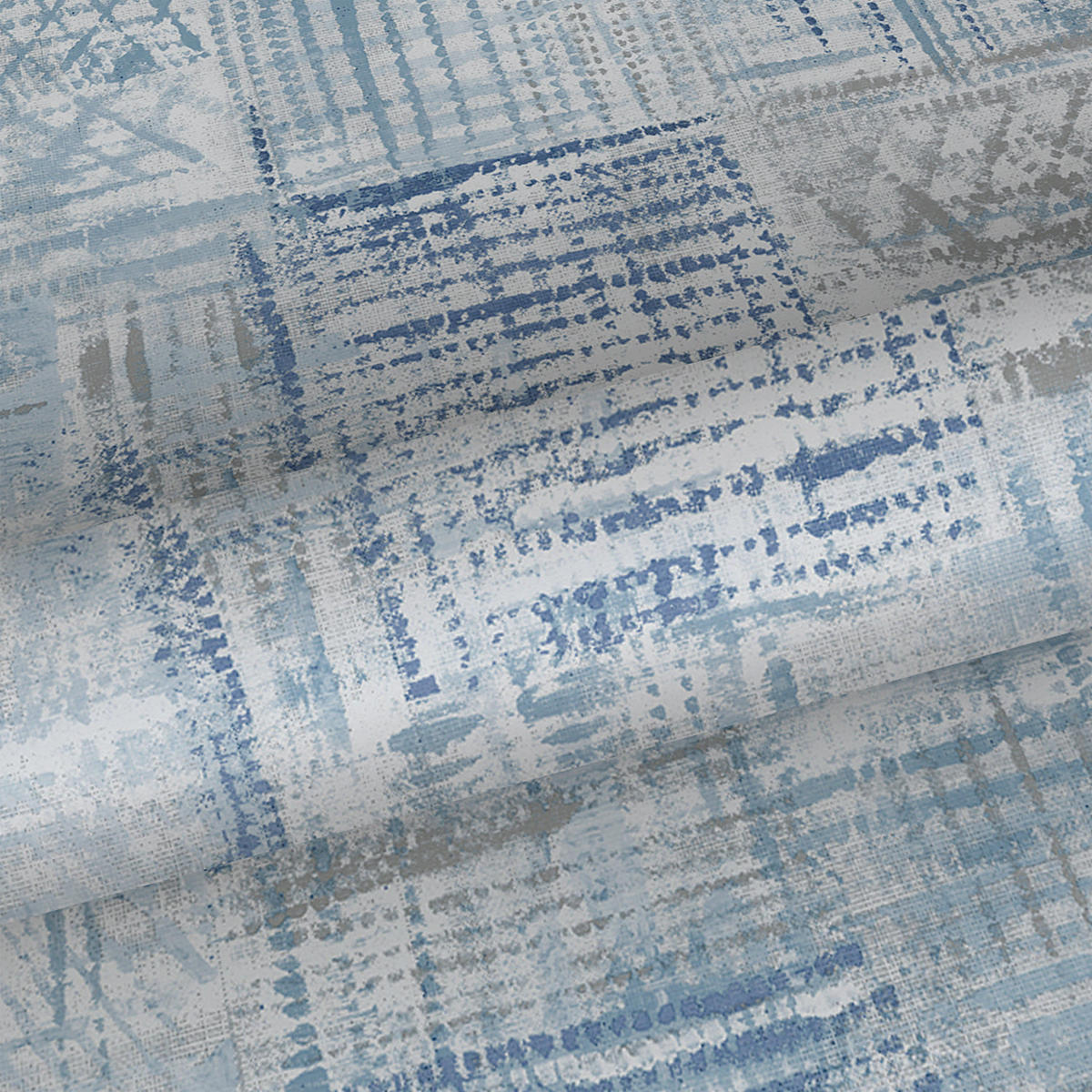 TAPETE grafisches Motiv 53 cm x 10,05 m - Blau, Papier (53/1000cm) - Sanders & Sanders