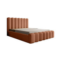 POLSTERBETT Macon In Euphoria - Rotbraun, Holzwerkstoff/Textil (180/200cm) - Fun Möbel