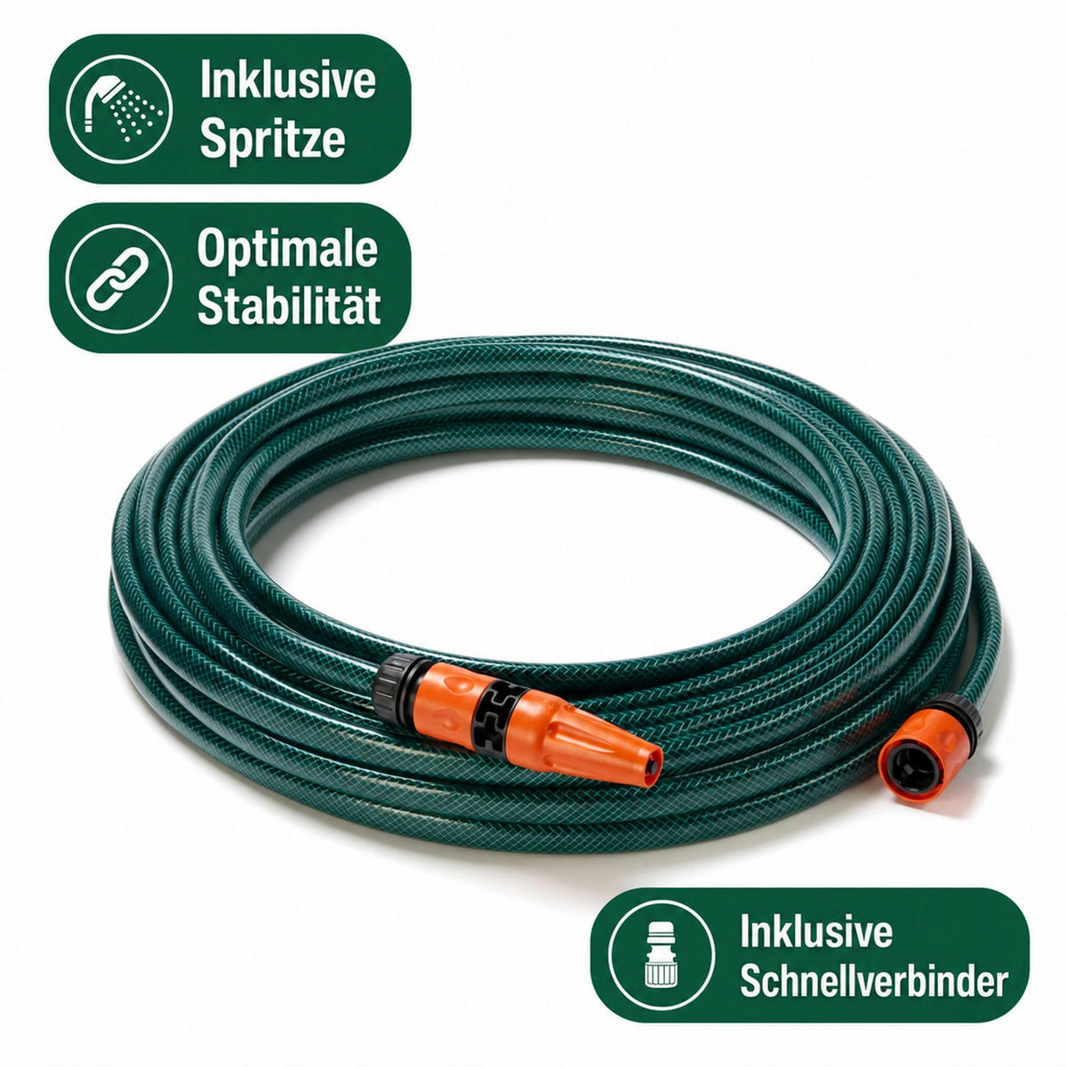 GARTENSCHLAUCH 20 m - Dunkelgrün, Kunststoff (28cm) - Westfalia