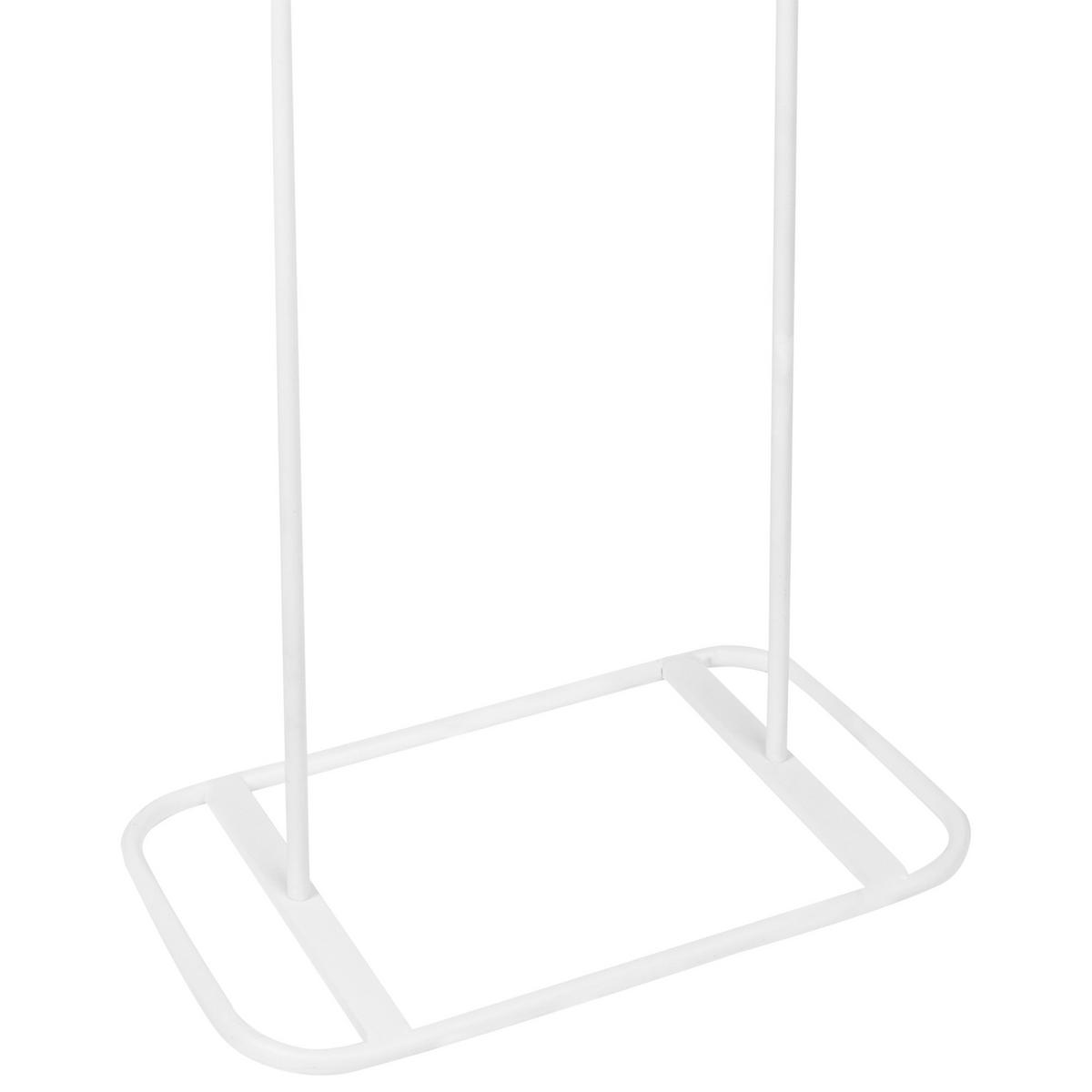 GARDEROBENSTÄNDER Weiß Eureka - Weiß, Metall (48/171/30cm) - Beliani