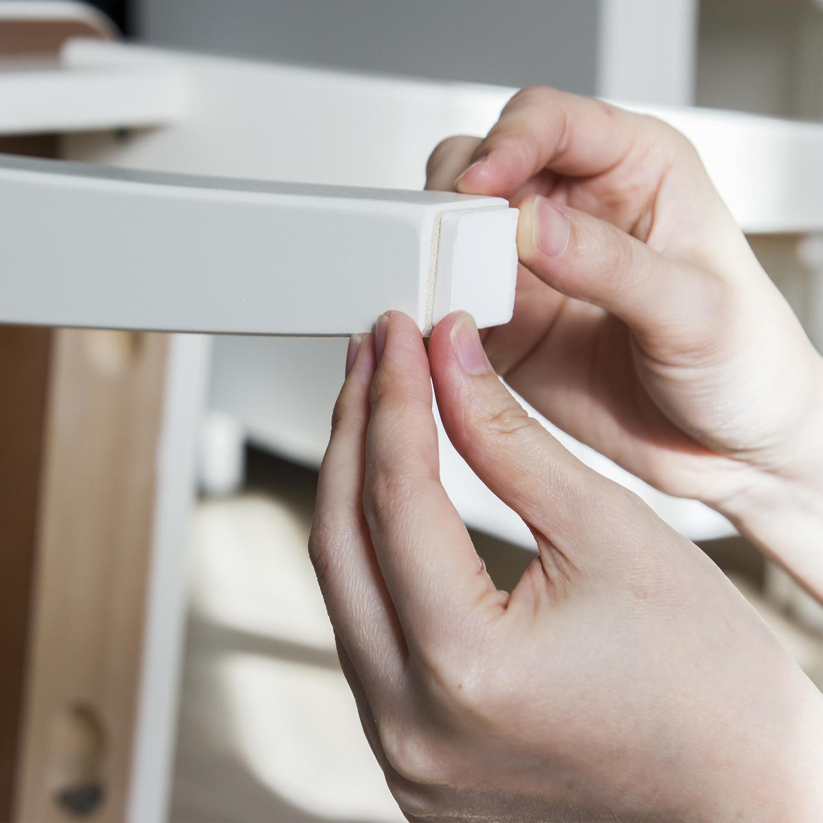 240XFILZGLEITER - Schwarz, Textil (20/20cm) - Relaxdays