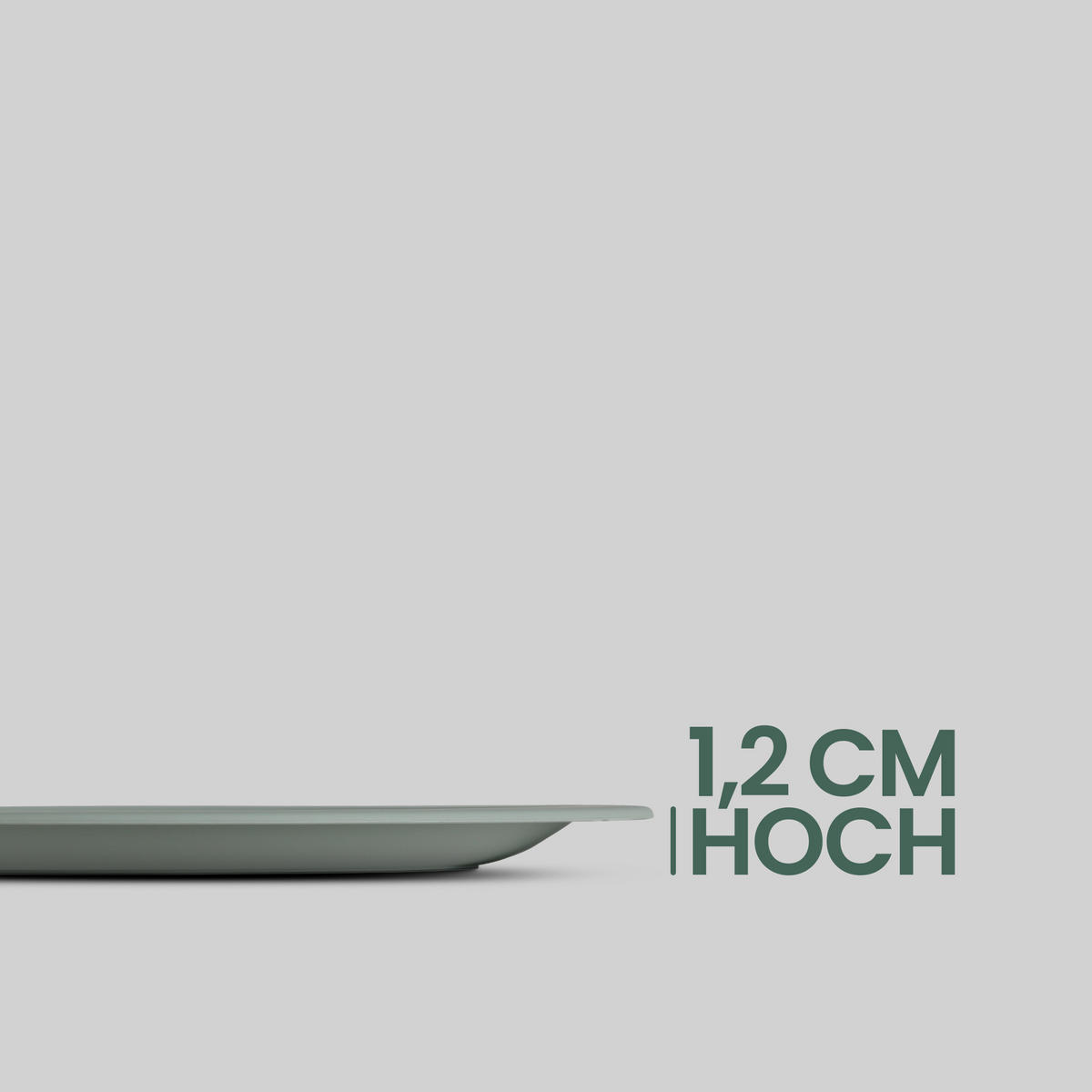 TELLERSET Kunststoff Ø23 cm Grün 16er-Pack - Grün, Kunststoff (23/1.2/23cm)