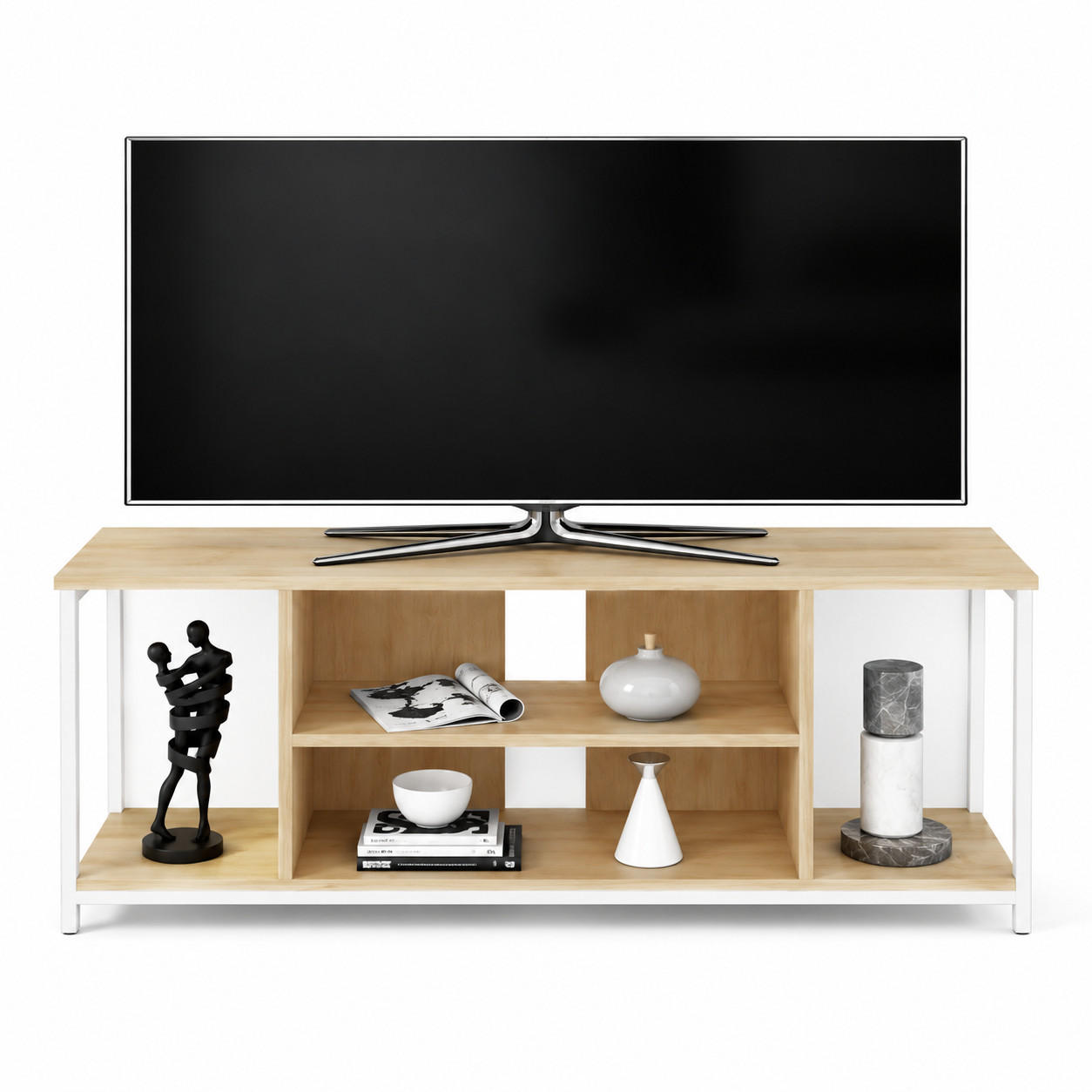 TV-ELEMENT Rinaldo Weiße Eiche - Eichefarben, Holzwerkstoff (120/51/35cm) - Decorotika