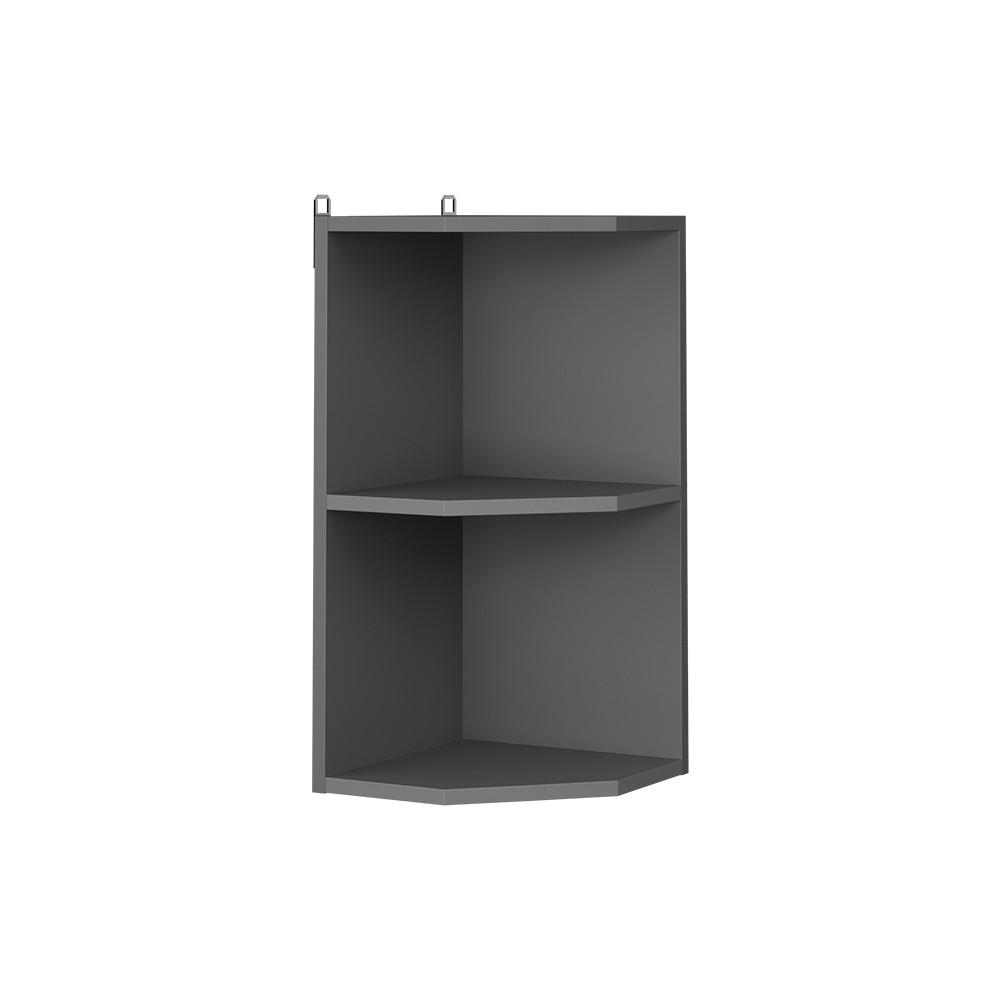 VISACÍ SKŘÍŇ R-Line, Antracit/Antracit, 30 cm med 2 rum - antracitová, kompozitní dřevo (30/60/29cm) - Vicco