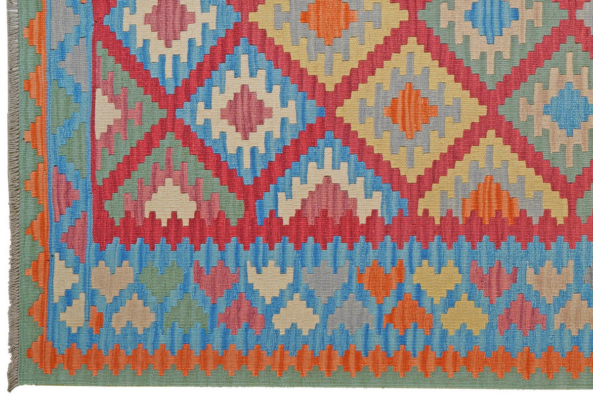 HANDWEBTEPPICH Kelim Gashgai Rot 250/173 cm Schurwolle - Rot, Textil (173/250cm) - Looma