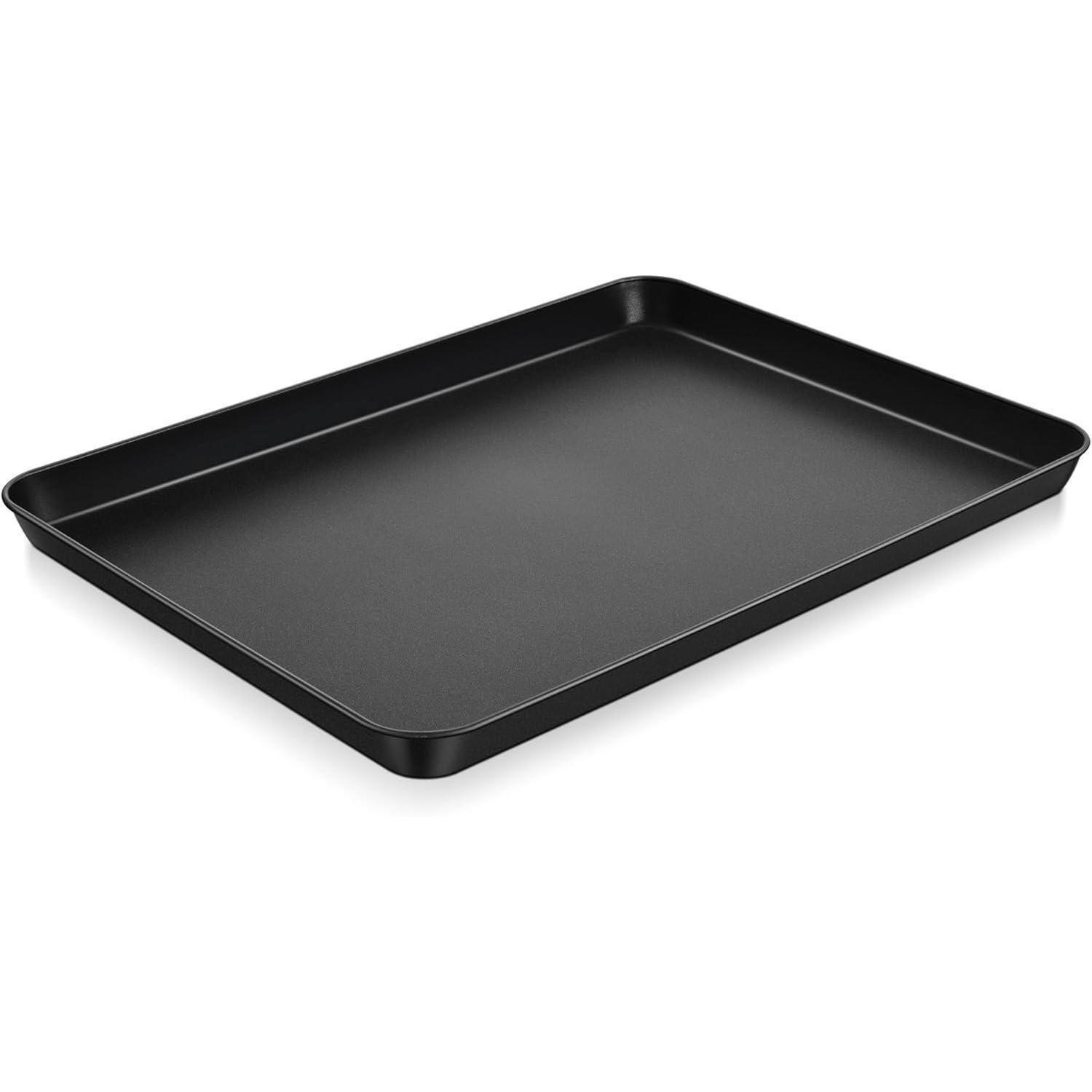 BACKBLECH Karbonstahl Schwarz 40,5 x 30,5 x 2,5 cm - Schwarz, Metall (30.5/2.5/40.5cm)
