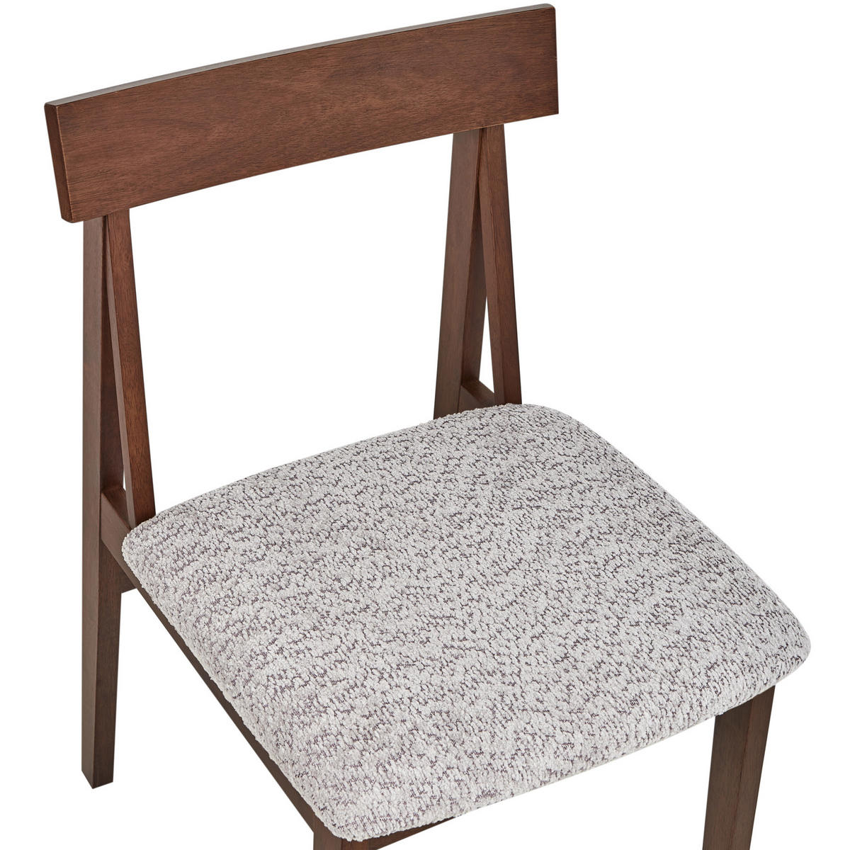 JÍDELNÍ ŽIDLE sada 2 ks Hnědá Isle - šedá/hnědá, dřevo (45/82/55cm) - Beliani