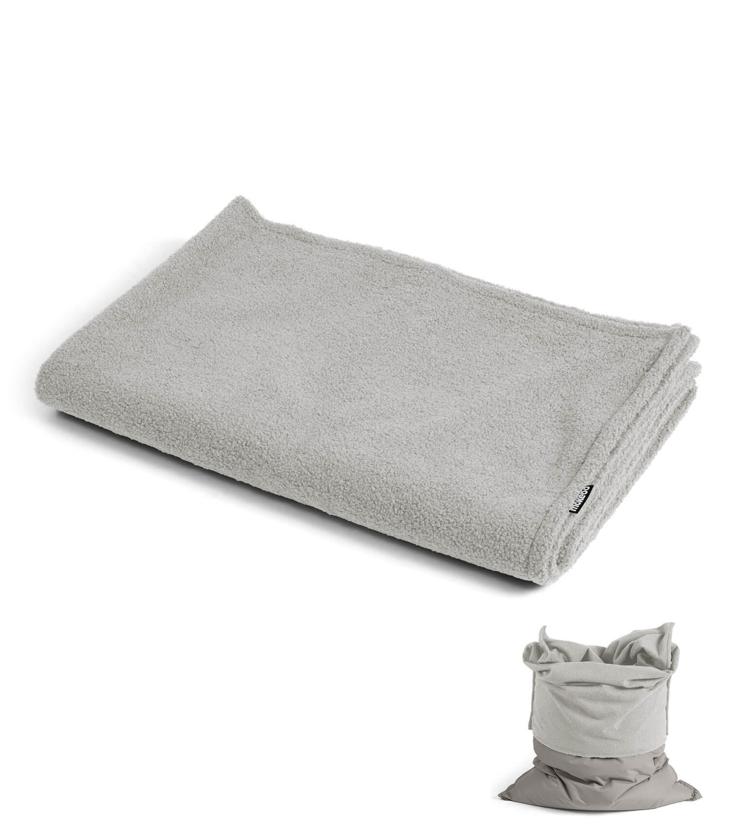 SITZSACK BEZUG Das Kuschel-Cover - Grau, Textil (170/130/2cm) - Mokebo