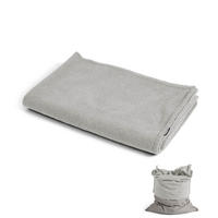 SITZSACK BEZUG Das Kuschel-Cover - Grau, Textil (170/130/2cm) - Mokebo