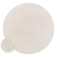 HOCHFLORTEPPICH Creme Ø 120 cm - Creme, Kunststoff (120/120cm) - TT Home