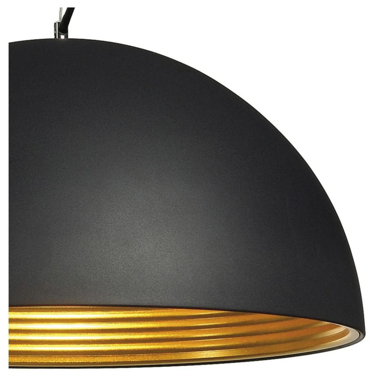 PENDELLEUCHTE Forchini Schwarz - Goldfarben/Schwarz, Metall (25/25/25.5cm) - SLV