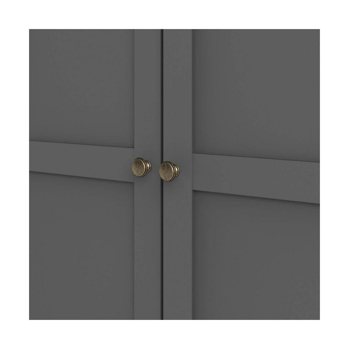 KLEIDERSCHRANK Grau - Grau, Holzwerkstoff (96/201/60cm) - ebuy24