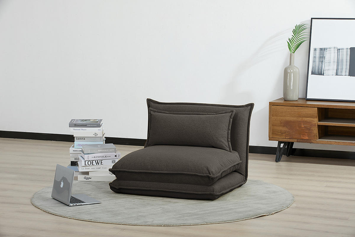 SCHLAFSESSEL - Anthrazit, Textil (78/56/74cm) - home24