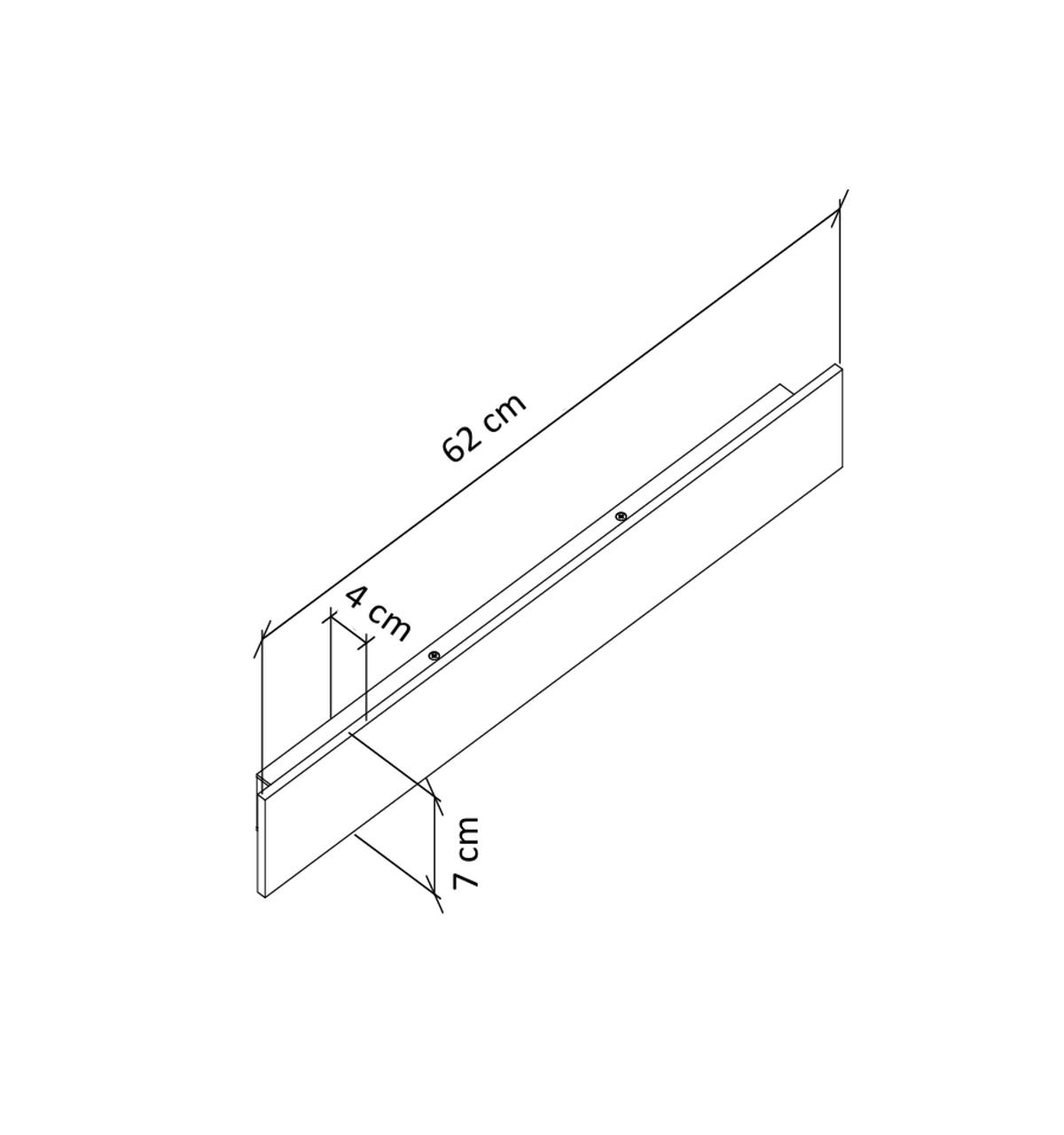 WANDLEUCHTE Energy, Kupfer, 62cm - Kupferfarben, Metall (7/62/62cm) - KOSILUM