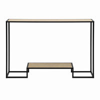MODERNT konsolbord i två nivåer med ekfinish, 120 cm långt - Ekfärgad, Träbaserade material (8.5/8.5/80cm) - Calicosy