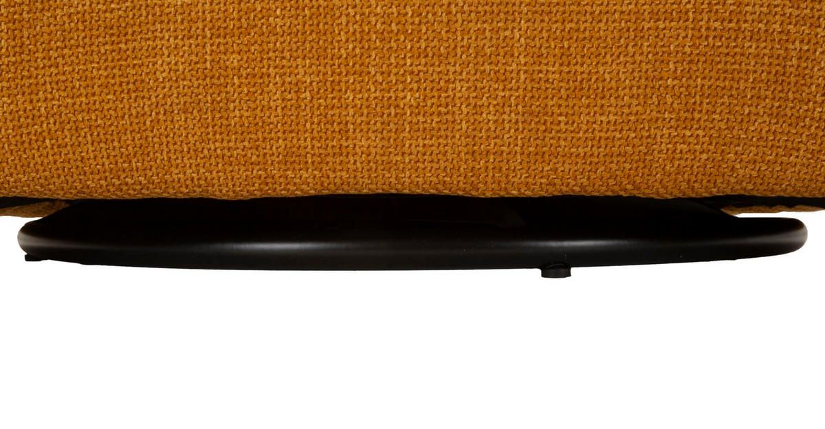 SESSEL Senape Siena Swivel, senfgelb, Polyester, Eisen und Sperrholz, 83,5 x 66 x 80 cm - Gelb, Holzwerkstoff/Kunststoff (83.5/80/66cm) - Mauro Ferretti