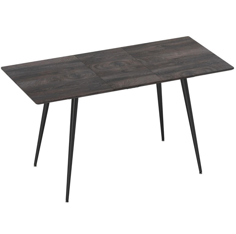 ESSTISCH ausziehbar 120/160 x 75 cm Holz Gray für 6-8 Personen - Grau, Holz (160/75/77cm) - Meubliv