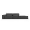 SOFA Jodie aus Samt grau 3 Sitzplätze - Grau, Textil (262/70/102cm) - Micadoni
