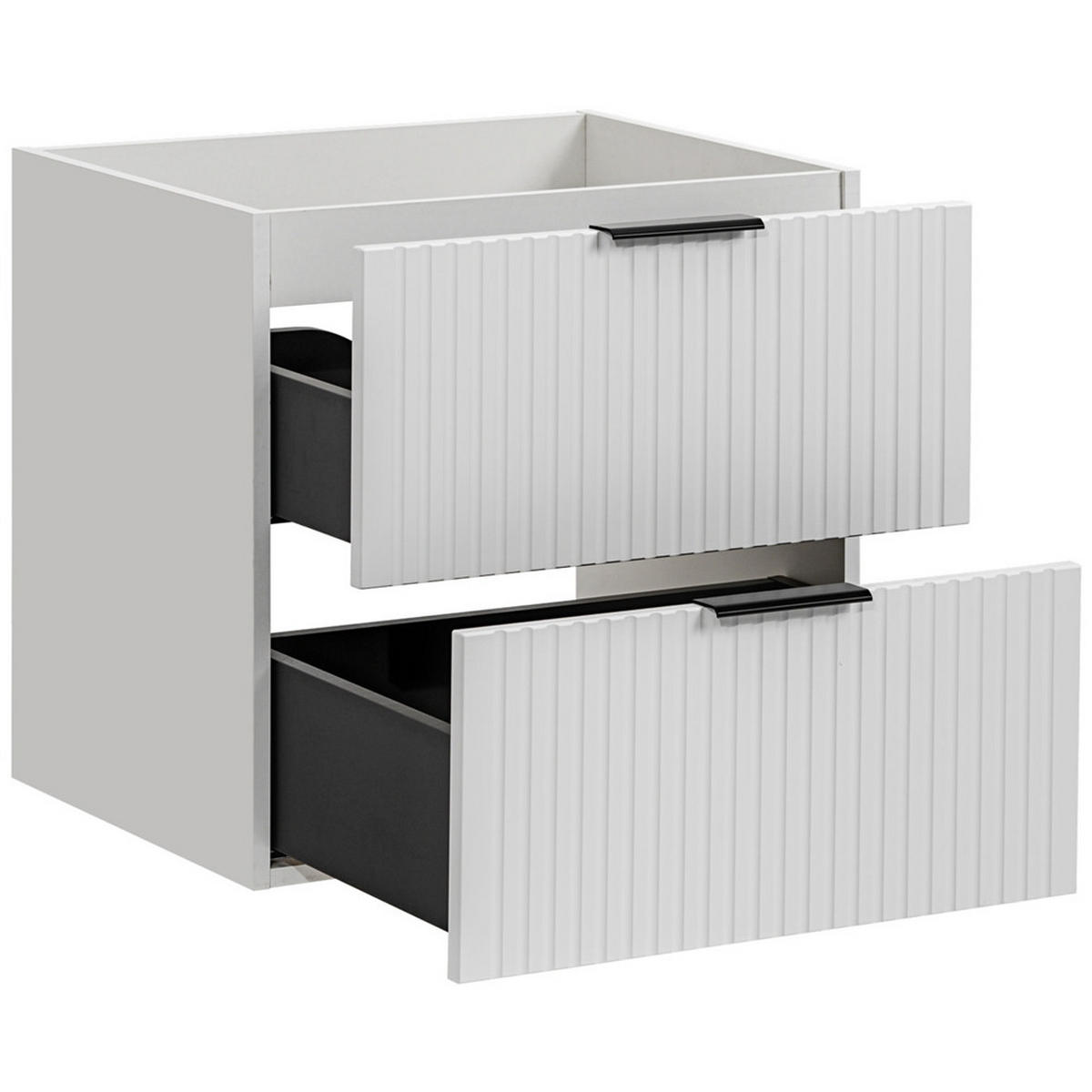 WASCHBECKENSCHRANK Adelaide-56 - Weiß, Holzwerkstoff (60/57/46cm) - Lomado