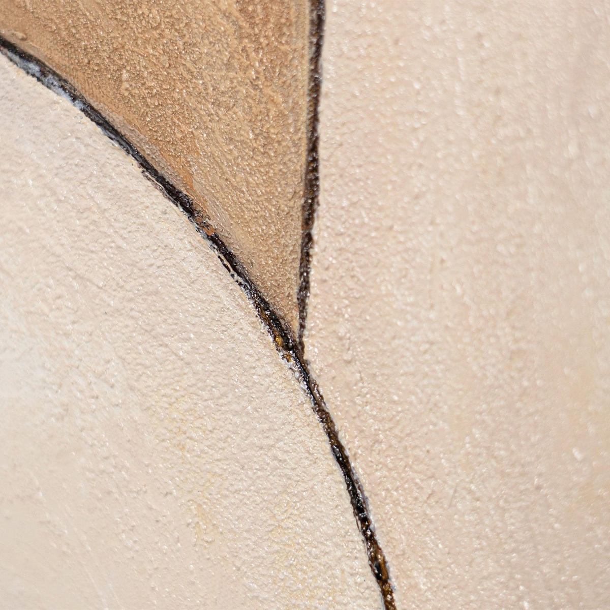 GEMÄLDE Ornamente der Zeit auf Keilrahmen 100 cm - Beige, Holz (100/100cm) - YS-art gallery