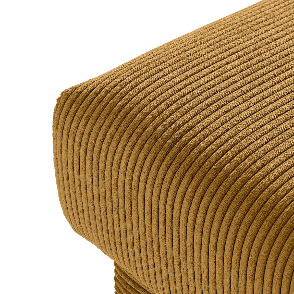 HOCKER GUSTAVO II, Gelb - Gelb/Braun, Holz/Holzwerkstoff (92/49/92cm) - KONSIMO®