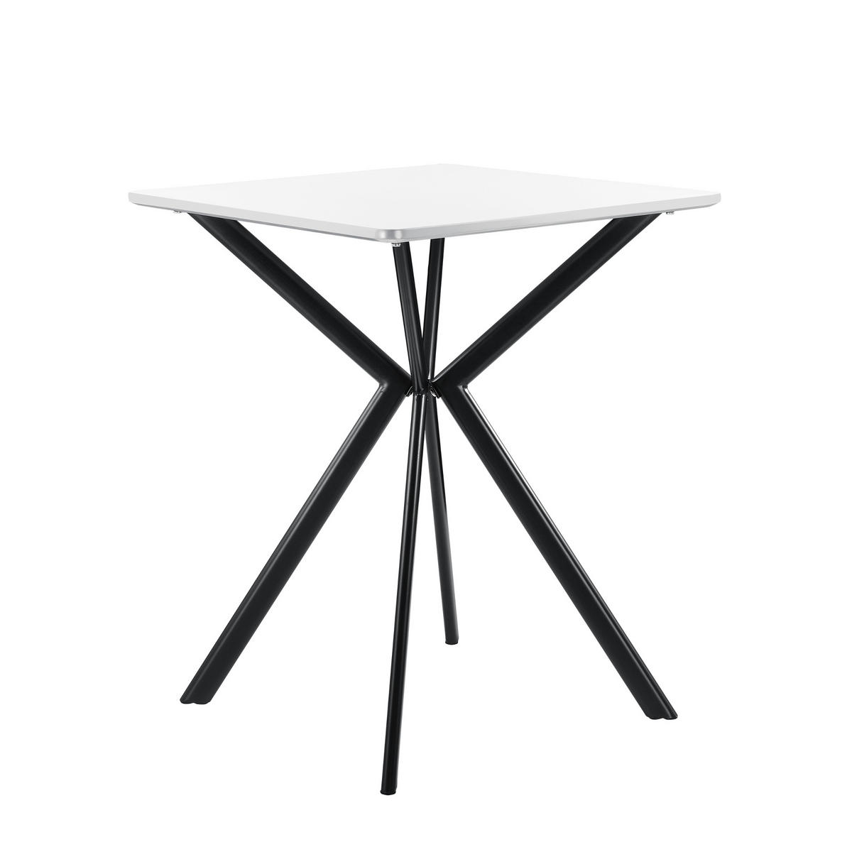 ESSTISCH Ankara - Weiß, Holzwerkstoff/Metall (60/60/75cm) - [en.casa]